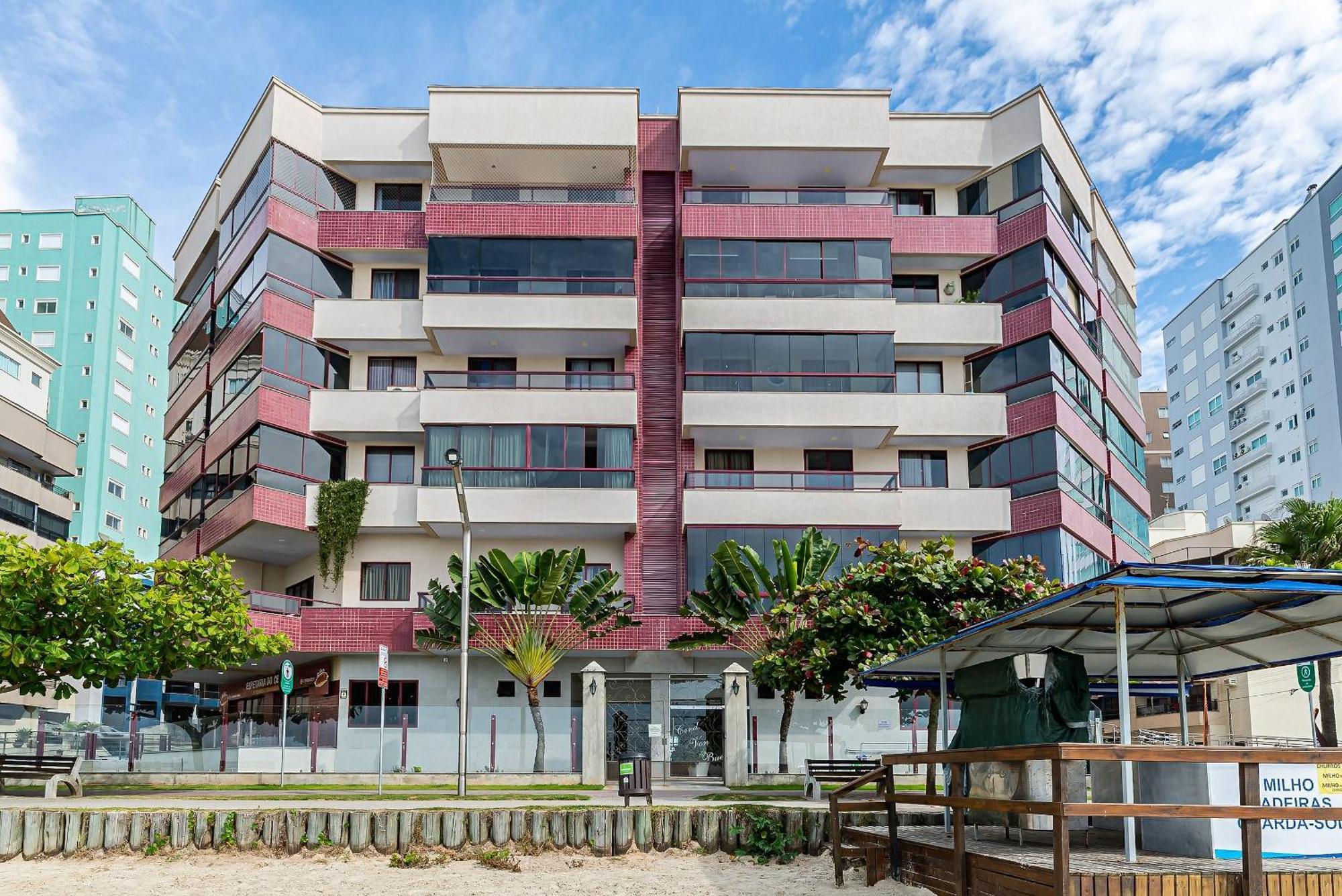 Apto Pe Na Areia Vista Mar Em Meia Praia Evb308 伊塔佩马 外观 照片